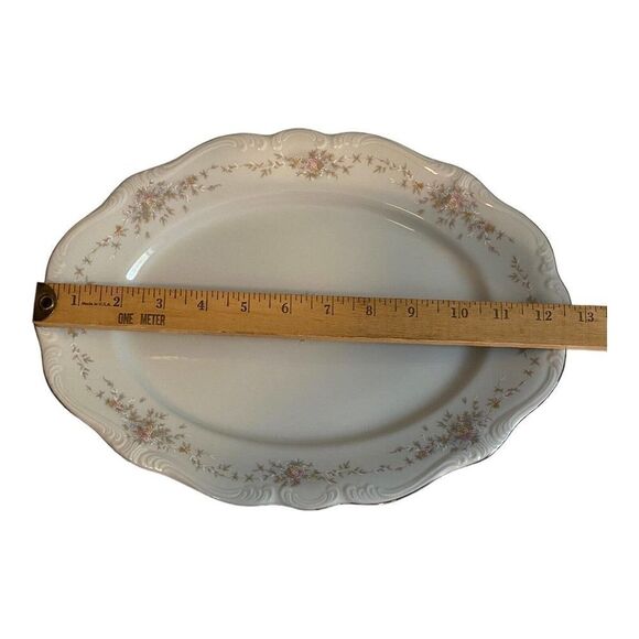 Johann Haviland Bavaria Germany Floral Splendor Platter 13" x 9 3/4" - Picture 5 of 8